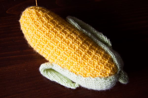 knit corn toy pattern