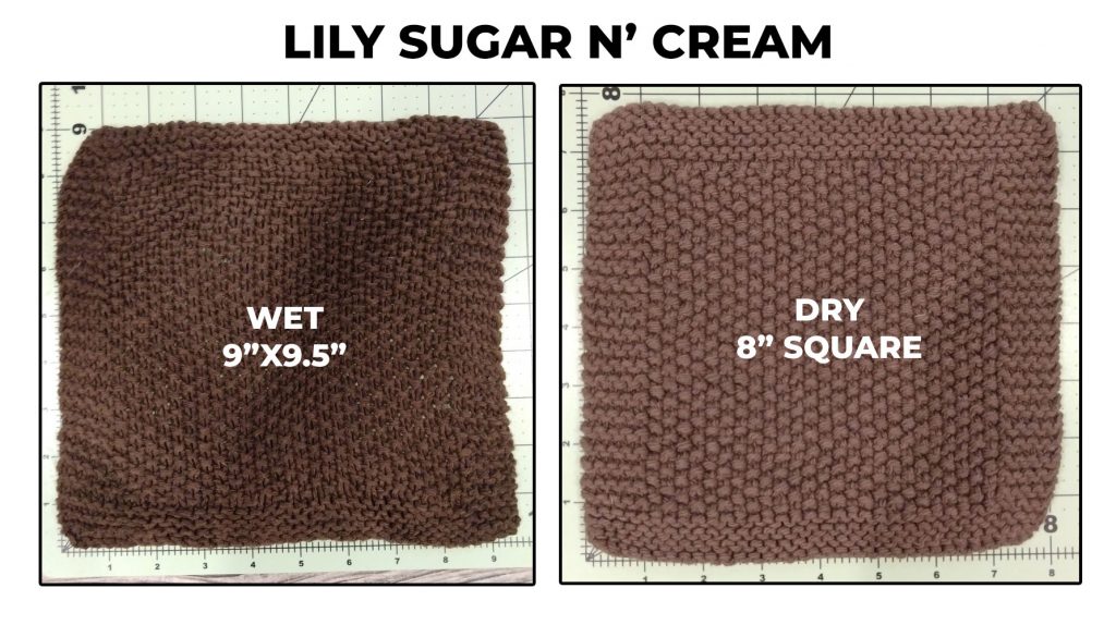 Lily Sugar N' Cream Cotton dishcloth