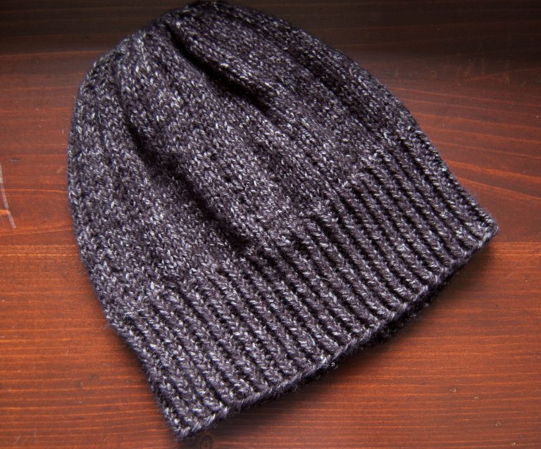 Bankhead hat knitting pattern in Lion Brand Jeans