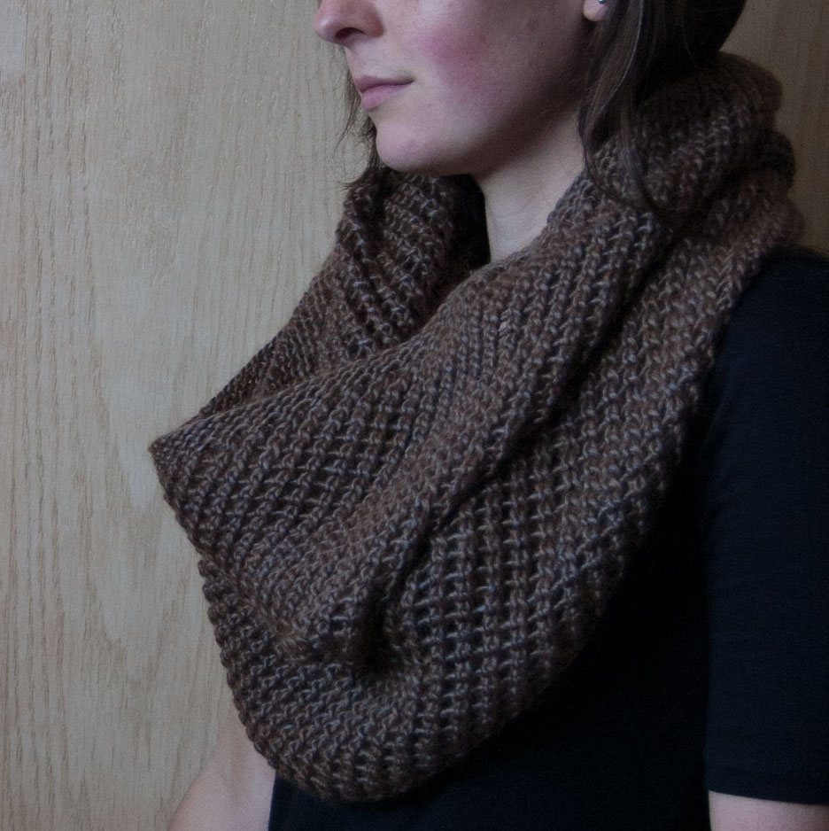 Autopilot Cowl in Berroco Lustra yarn