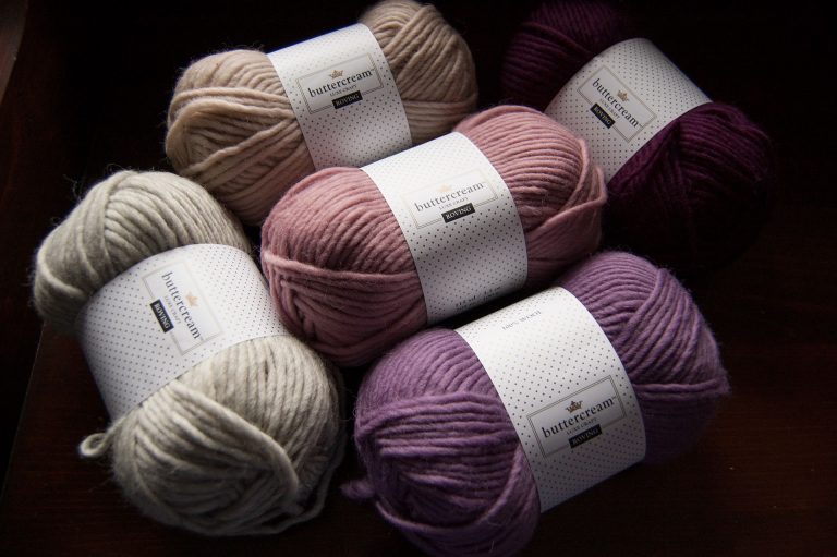 Joann store's Buttercream Luxe Craft Roving yarn in multiple colorways