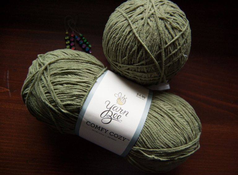 comfy cozy is a nylon and polyester blend yarn