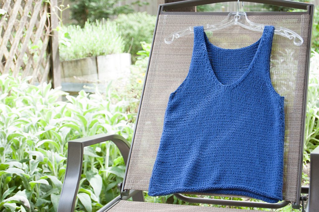 Ginger Tank in Loops & Threads Creme Cotton - Budget Yarn Reviews