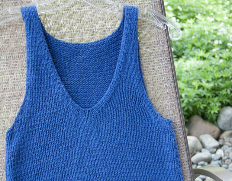 tank knitting pattern loops & threads creme cotton