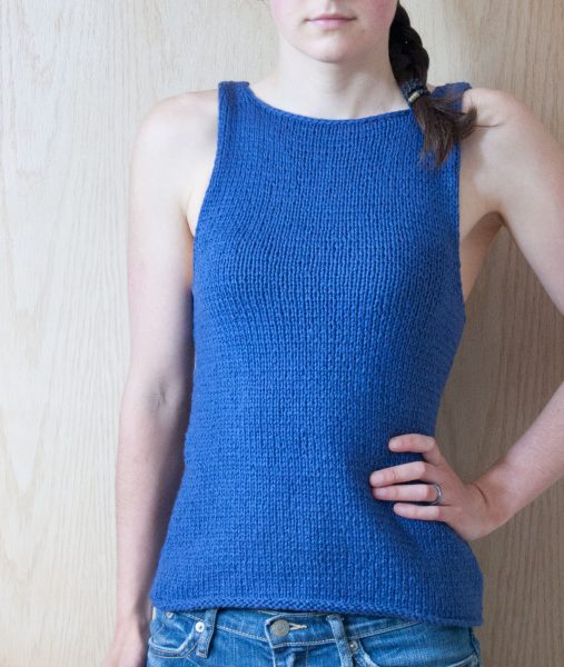 free top knitting pattern reversible tank