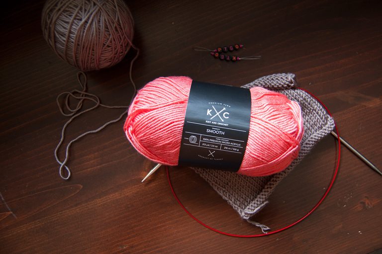 kc smooth knit and crochet yarn
