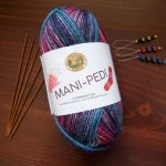 lion brand mani-pedi sock yarn self striping