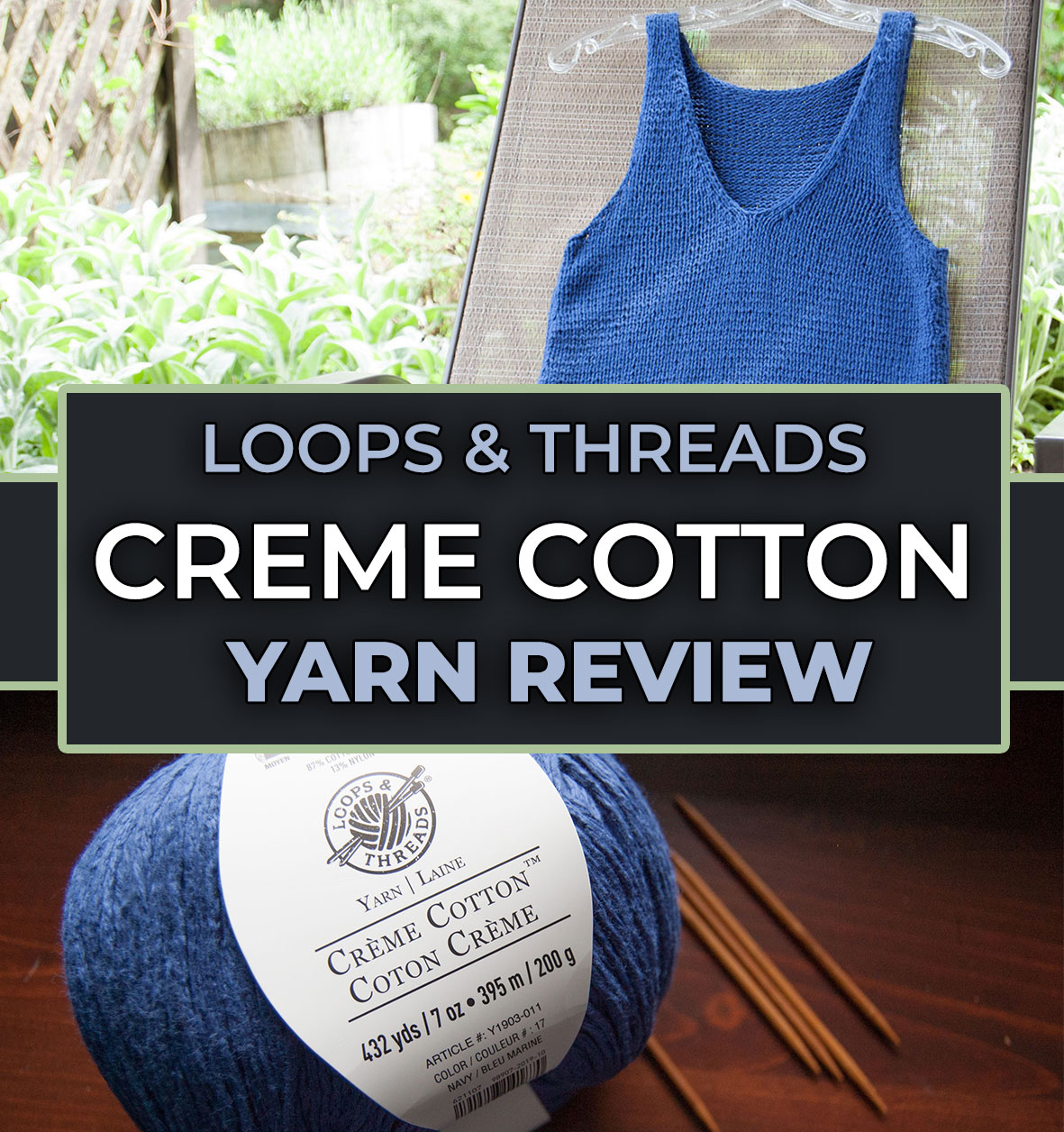 Loops & Threads Creme Cotton Yarn Review - Budget Yarn Reviews