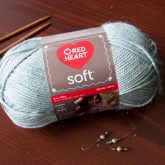 red heart soft acrylic yarn color seafoam