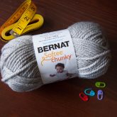 bernat softee chunky gray heather