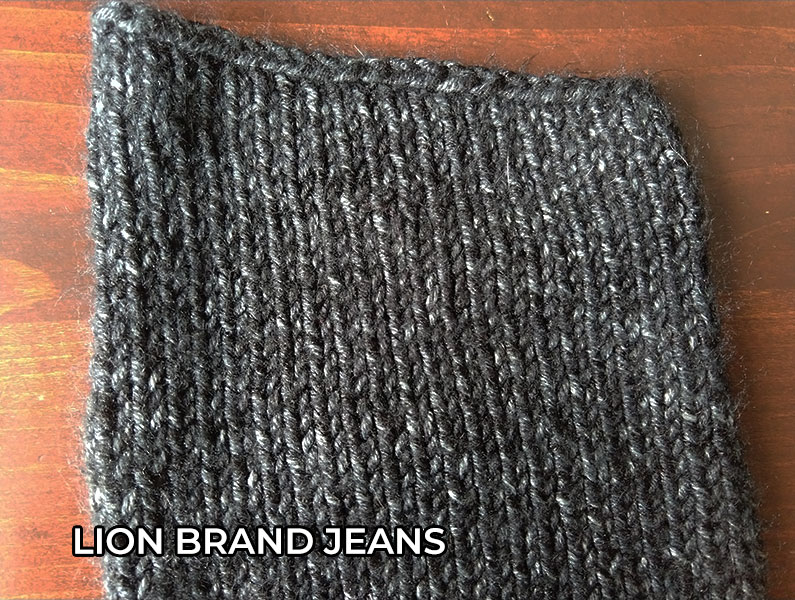 knitting yarn Lion Brand Jeans Yarn