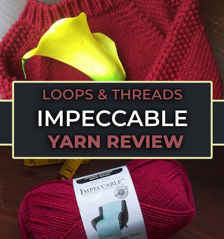 Loops and Threads Impeccable Knitting & Crochet Yarn Color Aran