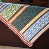 large crochet blanket mosaic crochet