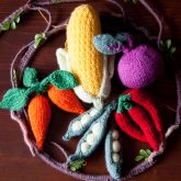 quirky vegetable baby mobile