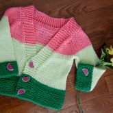 watermelon harvest cardigan with buttons