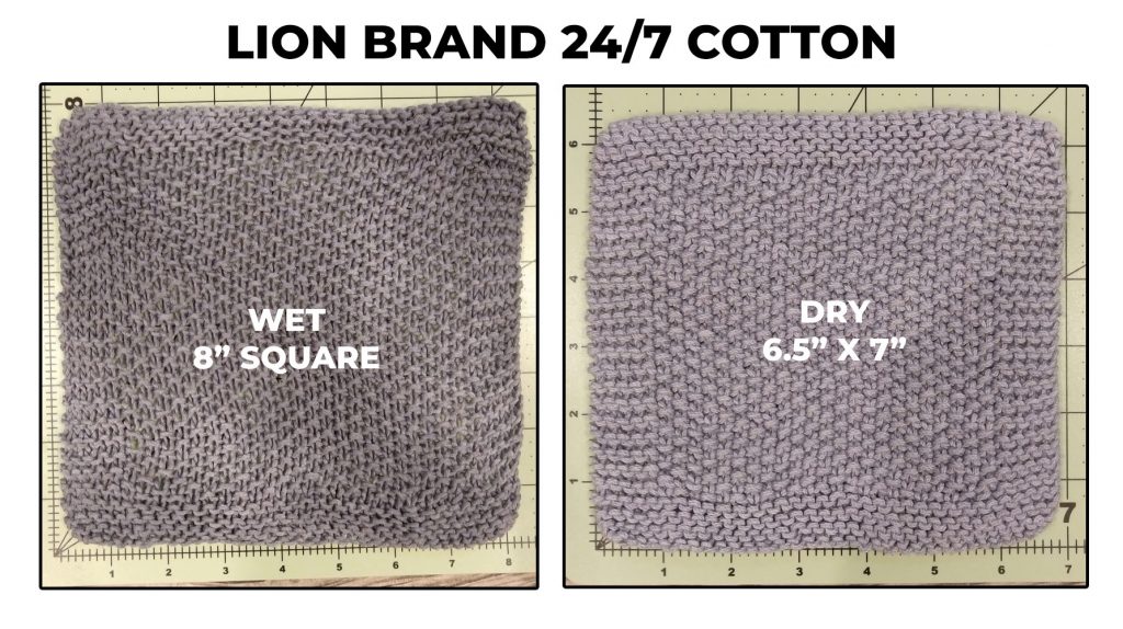 Lion Brand 24/7 Cotton dishcloth