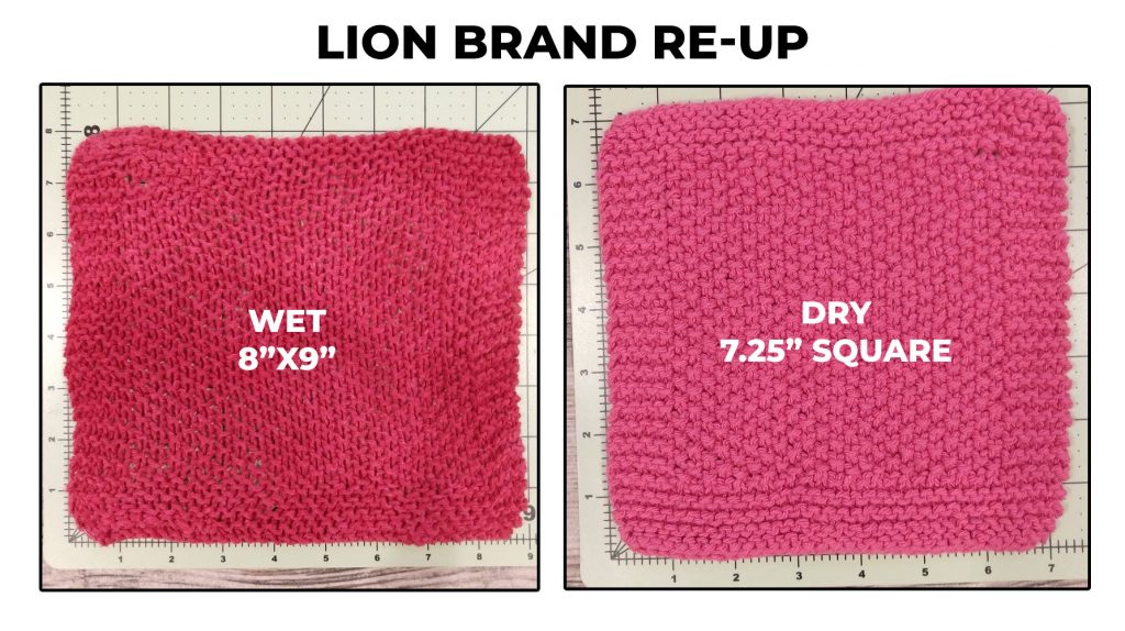 Lion Brand Re-Up dishcloth