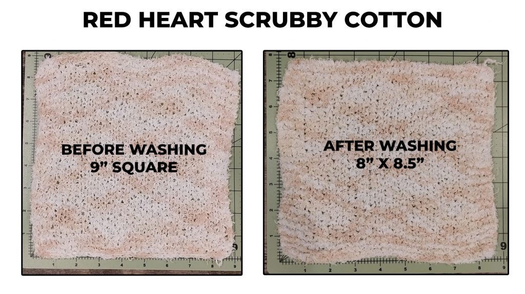 red heart scrubby cotton dishcloth